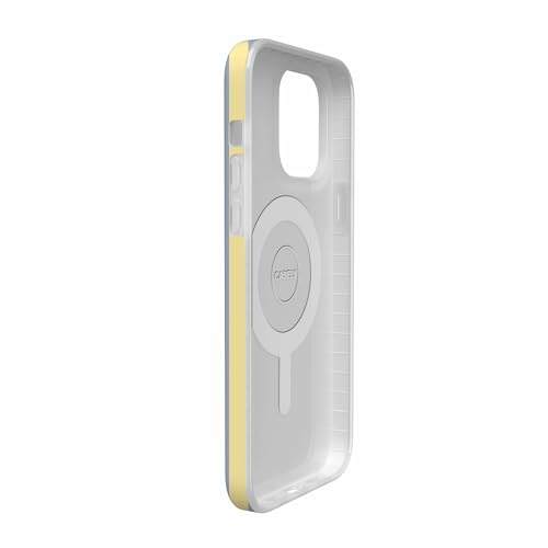 Casely iPhone 14 Pro Case | Coastline Stripes | Blue & Yellow | Compatible with MagSafe | Classic Ultra Thin Design - color: Coastline Stripes | Blue & Yellow, size: Iphone 14 Pro