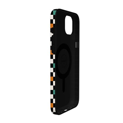 Casely iPhone 14 Plus Case | Old Skool | Retro Checkerboard | Compatible with MagSafe | Classic Ultra Slim Design - color: Old Skool | Retro Checkerboard