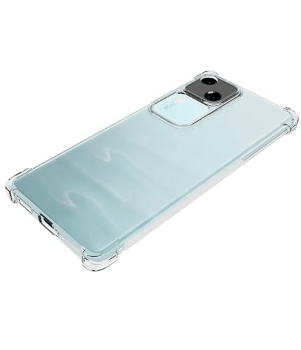 USTIYA Case for Vivo V30 / S18 5G Clear TPU Four Corners Military-Grade Protection Cover Transparent Soft funda