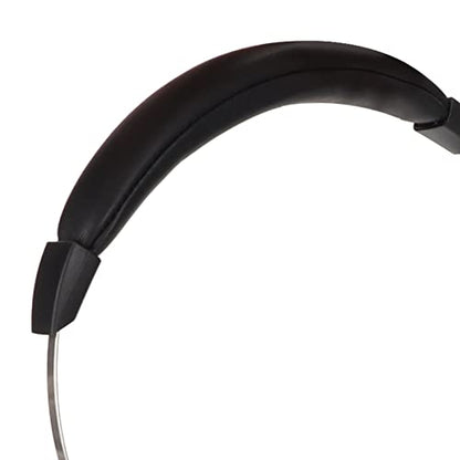 RJ9 Single Ear Headset, Monaural Business Communication Headset with Noise Canceling Mic, Volume Control and 6 Speed Line Adjustment for Call Centers Office Truck Drivers
