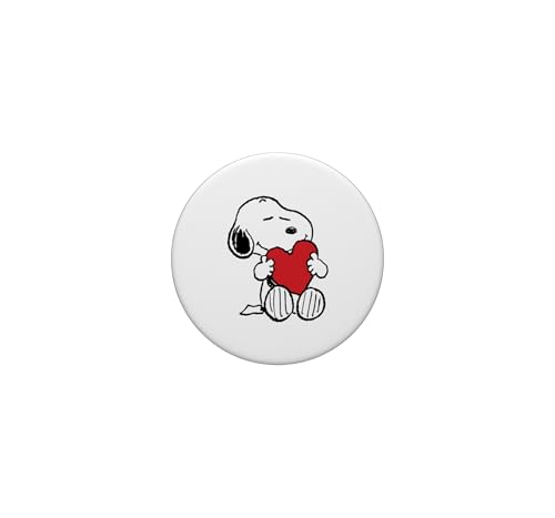 Snoopy Hugging Heart Love Design PopSockets Adhesive PopGrip - style: Adhesive PopGrip