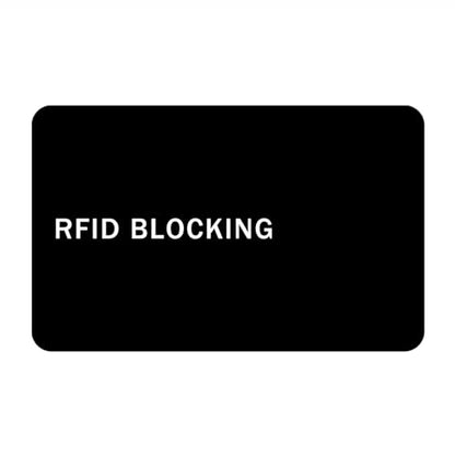 RFID Blocking Card - 1 Pack, Contactless NFC Credit Card ID Protection Safe Bank Card Passport Entire Wallet Purse Shield Protector Blocker Guard (Pack of 1) - color: Black/1 card
