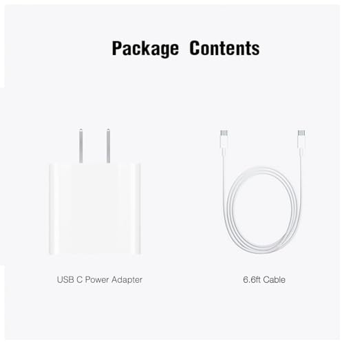 6ft iPhone Duo/18/1716/15 Charger, 20W USB C Fast Charger Cord for iPhone 18/17/16/15 Pro Max, Plus, 18E/17E/16E USB c to USB c Woven Cable for AirPods 4/5,AirPods Pro 2nd/3rd Gen, Max Charging Block - size: 6FT(72in)