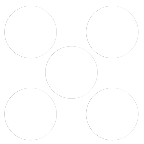 HARFINGTON 5pcs Watch Glass Screen Protectors 30mm Soft TPU Anti-scratch HD Clear High Definition Round Smartwatch Screen Protection Film (for Flat Screen) - size: 30mm