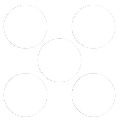 HARFINGTON 5pcs Watch Glass Screen Protectors 31mm Soft TPU Anti-scratch HD Clear High Definition Round Smartwatch Screen Protection Film (for Flat Screen) - size: 31mm