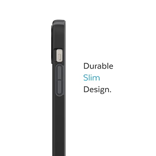 Speck MagSafe Case for iPhone 15 Plus - Drop & Camera Protection, Soft-Touch Secure Grip, Wireless Charging Compatible, Fits All 6.7 Inch Models Including iPhone 14 Plus - Black/Slate Grey - color: Black/Slate Grey
