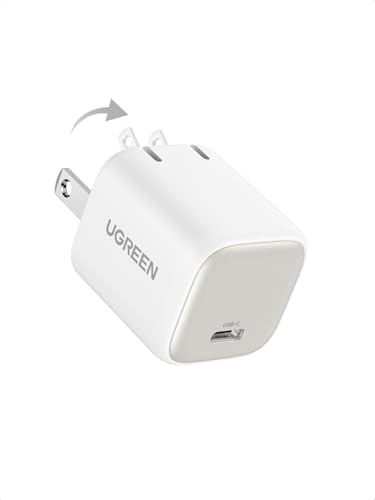 UGREEN Nexode 30W USB C Charger, GaN Fast Charger for iPhone 18/17 - color: White