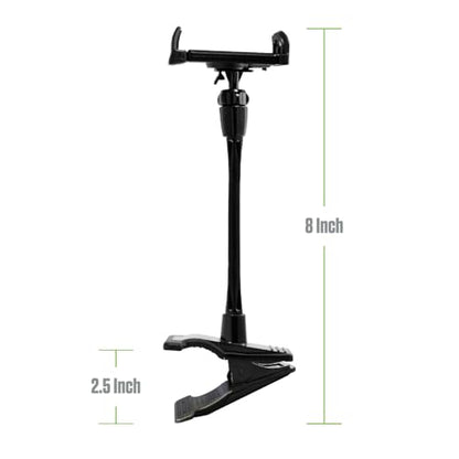 Gooseneck Flexible Cell Phone Holder and Tablet Mount with Clamp. Clip-On Stand for Bedroom Desktop Kitchen Office Car Compatible for iPad Pro Air Mini, Galaxy Smartphones iPhones, Google Pixels