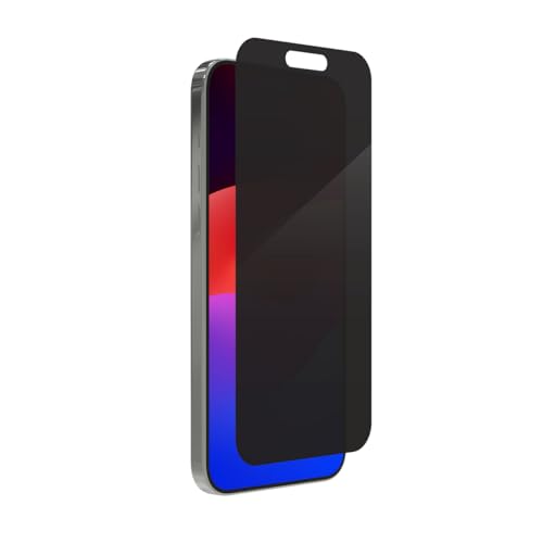 ZAGG InvisibleShield Glass Privacy 360 iPhone 15 Pro Max Screen Protector - 4-Way Privacy Filter, 5X Stronger with Reinforced Edges, Scratch & Smudge-Resistant Surface, Install Tray Included - style: iPhone 15 Pro Max
