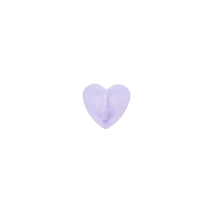12Pcs Phone Charm Hook Adhesive (Purple, Heart Shaped) - color: Purple