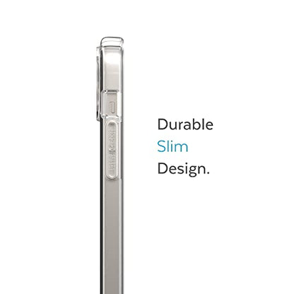 Speck Clear iPhone 14 Plus Case - Drop Protection, Scratch Resistant Dual Layer Slim Phone Case for 6.7 Inch iPhones 14 Plus - Anti-Yellowing & Anti-Fade Case - GemShell - color: Clear/Clear