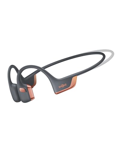 SHOKZ OpenRun Pro 2 Mini Bone Conduction Headphone, Rose Gold, Free Gym Bag - color: Rose Gold, size: Mini