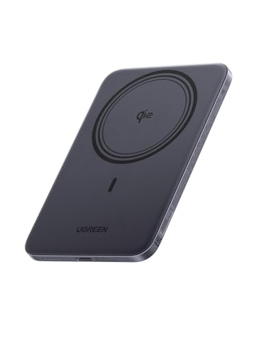 UGREEN Magflow Air Slim Magsafe Power Bank Qi2 15W Portable Charger 5000mAh - color: Grey