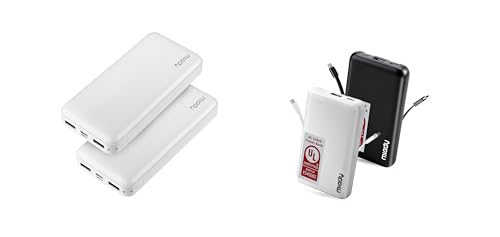Miady 4-Pack Bulk 5000mAh + 20000mAh Portable Chargers