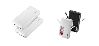 Miady 4-Pack Bulk 5000mAh + 20000mAh Portable Chargers