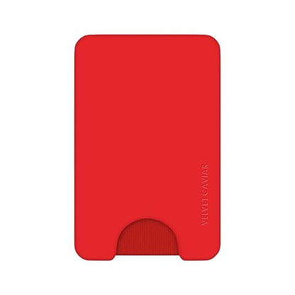 VELVET CAVIAR compatible with MagSafe Wallet - Magnetic Card Holder - color: Hot Girl Red