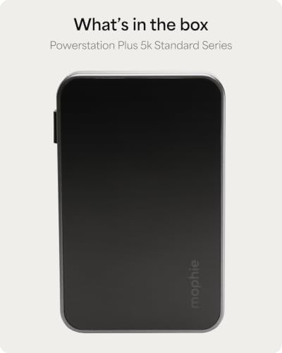 mophie Powerstation Plus mini 5K Portable Charger, Signature Series - size: 5,000mAh