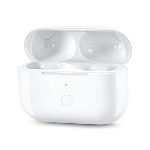 Wireless Charging Case Compatible with AirPod Pro 3, Air Pod Pro 3rd Generation Charger Case Replacement with Bluetooth Pairing Function, No Earbuds,White - color: White Air Pod Pro 3 Charging Case
