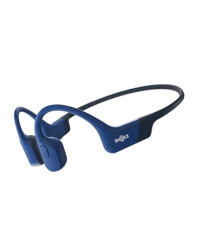 SHOKZ OpenRun Bone Conduction Bluetooth Headphones, Blue, USB-C Charging - color: Blue, size: Standard Size+USB-C Charging