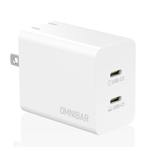 45W Dual USB C Charger, Phone Charger Fast Charging with 4FT Cable - color: 45W White