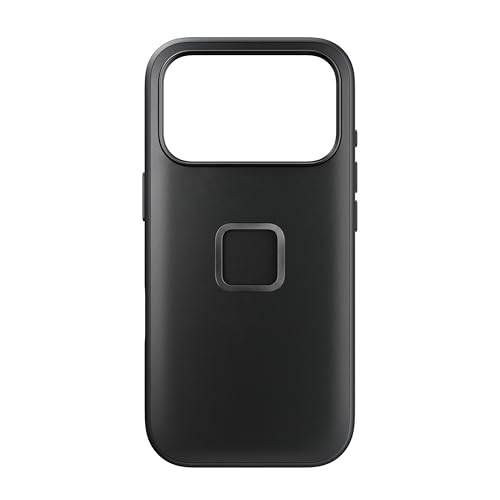 Peak Design Mobile Everyday Phone Case for iPhone 17 Pro Max, Black, Slim Profile, Drop Protection, Weatherproof Fabric Shell, SlimLink Connects to Mobile Mounts & Gear - color: Black, style: Everyday Case