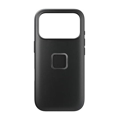 Peak Design Mobile Everyday Phone Case for iPhone 17 Pro Max, Black, Slim Profile, Drop Protection, Weatherproof Fabric Shell, SlimLink Connects to Mobile Mounts & Gear - color: Black, style: Everyday Case