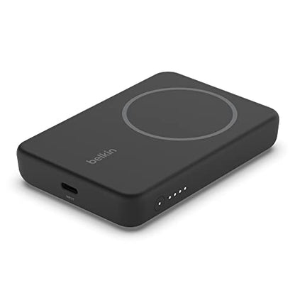 Belkin 5000mAh 7.5W MagSafe Power Bank with Kickstand - color: Black