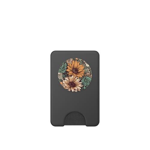 Western Boho Leopard Sunflowers Cactus Rodeo Cowgirl Girl PopSockets PopWallet for MagSafe - style: Magnetic PopWallet