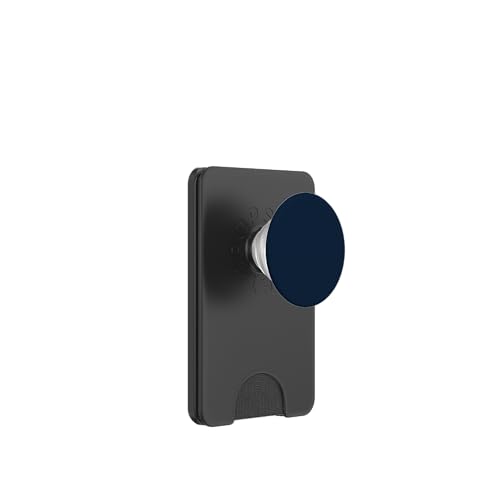 Navy Dark Blue PopSockets PopWallet for MagSafe - style: Magnetic PopWallet