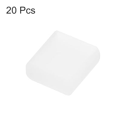 uxcell 20pcs USB 2.0 Port Cap Cover Anti Dust Silicone Protector for USB Male USB Data Cable, Clear - color: Clear