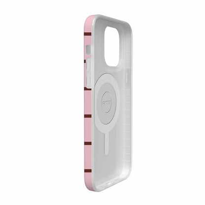 Casely iPhone 14 Pro Case | Uptown Gridlock | Pink Checkerboard | Compatible with MagSafe | Classic Ultra Slim Design - color: Uptown Gridlock | Pink Checkerboard, size: iPhone 14 Pro