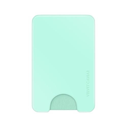 VELVET CAVIAR compatible with MagSafe Wallet - Magnetic Card Holder - color: Mint Jelly