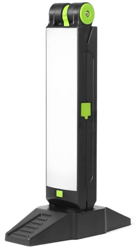 MaxWorks Rechargeable LED Work Light 1000 Lumens Dual Folding Panels Magnetic Base 4000mAh Battery USB-C Charging IP44 Portable Shop Light 50899 - style: Double-Pane