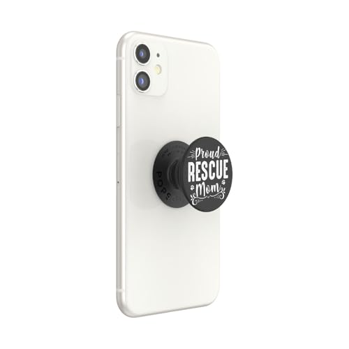 PopSockets Adhesive Phone Grip, Holder- Proud Rescue Mom - color: Proud Rescue, style: Adhesive
