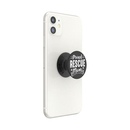 PopSockets Adhesive Phone Grip, Holder- Proud Rescue Mom - color: Proud Rescue, style: Adhesive
