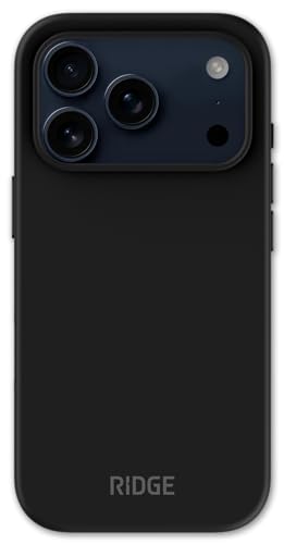 Ridge Case Compatible with iPhone 17 PRO MAX - Compatible with MAGSAFE & Wireless Charging, Aluminum Control Buttons, Dual-Layer Construction, TPU Bumper with Drop Protection (Matte Black) - color: Matte Black, size: iPhone 17 Pro Max
