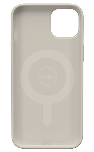 Casely iPhone 14 Plus Case | Fit Check | Neutral Checkerboard | Compatible with MagSafe | Classic Ultra Slim Design - color: Fit Check | Neutral Checkerboard Checkered