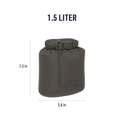 Sea to Summit Lightweight Dry Bag, Multi-Purpose Dry Storage - color: Beluga Grey, style: 1.5 Liter