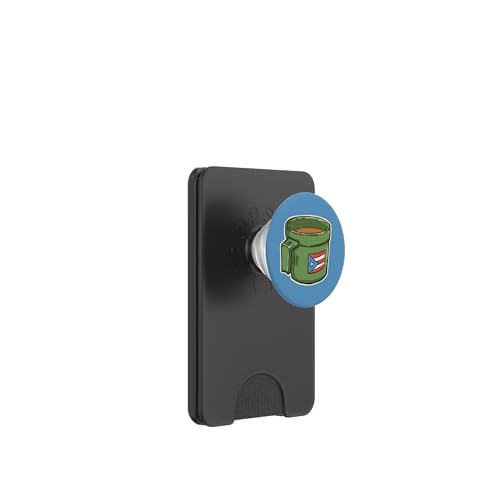 Tacita de Mantequilla Cafe Puerto Rico Bandera Boricua PopSockets PopWallet for MagSafe - style: Magnetic PopWallet