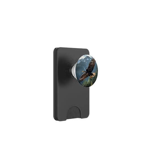 Bald Eagle Lover PopSockets PopWallet for MagSafe - style: Magnetic PopWallet