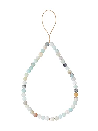 Natural Semi-Precious Gem Stones Beaded Phone Charm - style: Amazonite