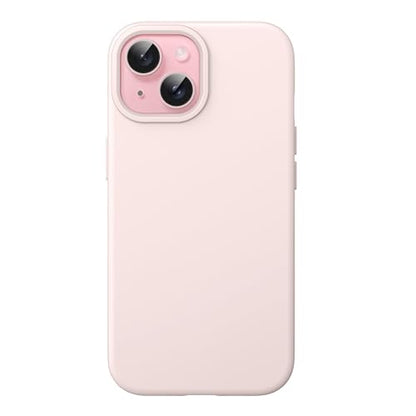 JETech Silicone Case for iPhone 15, Light Pink | Silky Soft Touch, Shockproof Protection, Scratch Resistant, Microfiber Lining - color: Light Pink, size: iPhone 15