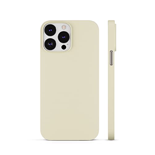 PEEL Super Thin Case for iPhone 13 Pro (Bone) | Sleek, Minimalist Design, Branding-Free, Ultra Slim, Protects & Showcases Your Device - color: Bone, size: iPhone 13 Pro