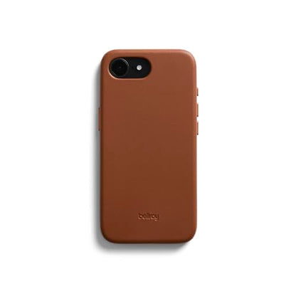 Bellroy Phone Case for iPhone 16e (Leather Phone case) - Sienna - color: Sienna