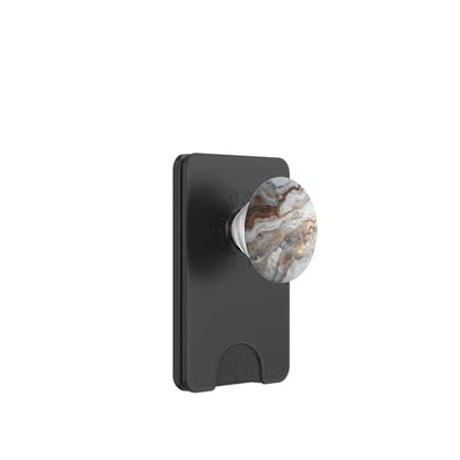 Marble Pattern PopSockets PopWallet for MagSafe - style: Magnetic PopWallet