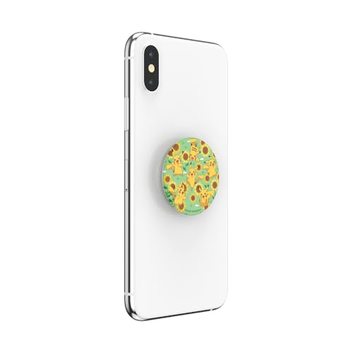PopSockets Adhesive Phone Grip, Holder, Phone Stand, Pokemon - Pikachu - color: Pikachu Pattern, style: Adhesive
