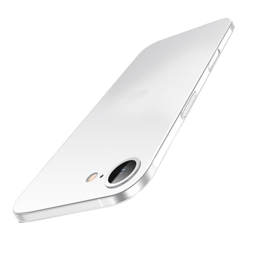 Dataroad for iPhone 17e & for 16e Slim Case,0.2mm Fit [Paper-Thin]Lightweight Case Matte Finish PP Back Protection[Anti-Fingerprints&Yellowing],Compatible with iPhone 17e/16e 6.1Inch-Transparent White - color: Frosted White, size: for iPhone 17e/16e 6.1in