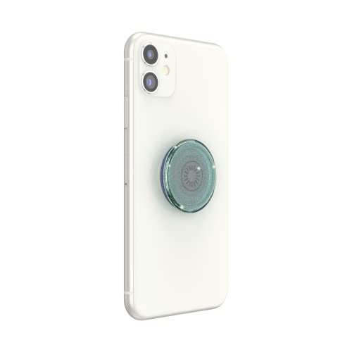 PopSockets Phone Grip with Expanding Kickstand, Adhesive Grip - Translucent Glitter Mint - color: Lavender