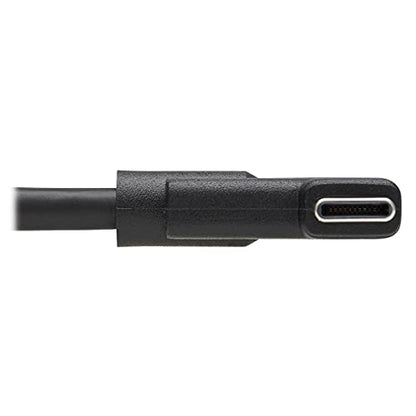 Tripp Lite USB C Cable USB 3.2 Gen 2 Right-Angle 100W PD Charging M/M 1M (U420-01M-G25ARA)
