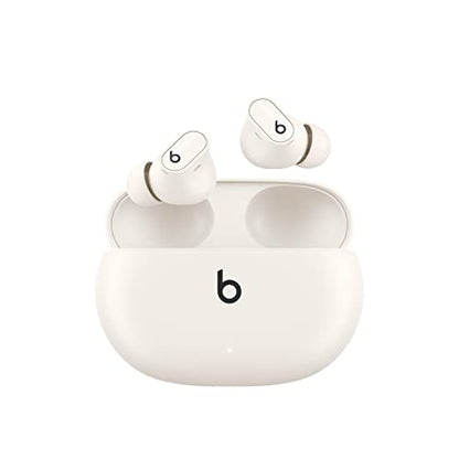 Beats Studio Buds + | True Wireless Noise Cancelling Earbuds, Enhanced Apple & Android Compatibility, Built-in Microphone, Sweat Resistant Bluetooth Headphones, Spatial Audio - Ivory - color: Ivory, style: Standalone